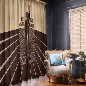 Her Vision Our Future Window Curtain Influential Black Women Inventors and Pioneers - African Pride