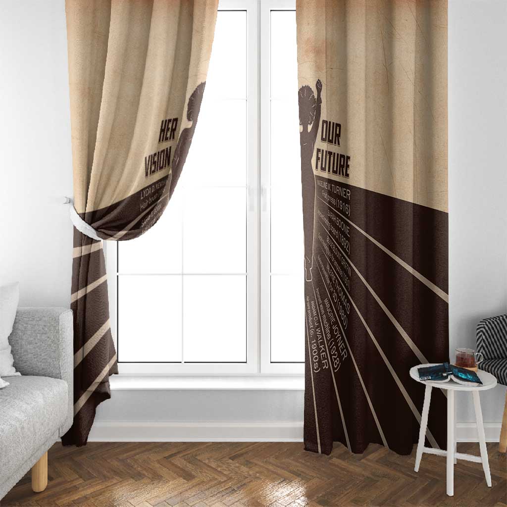 Her Vision Our Future Window Curtain Influential Black Women Inventors and Pioneers - African Pride