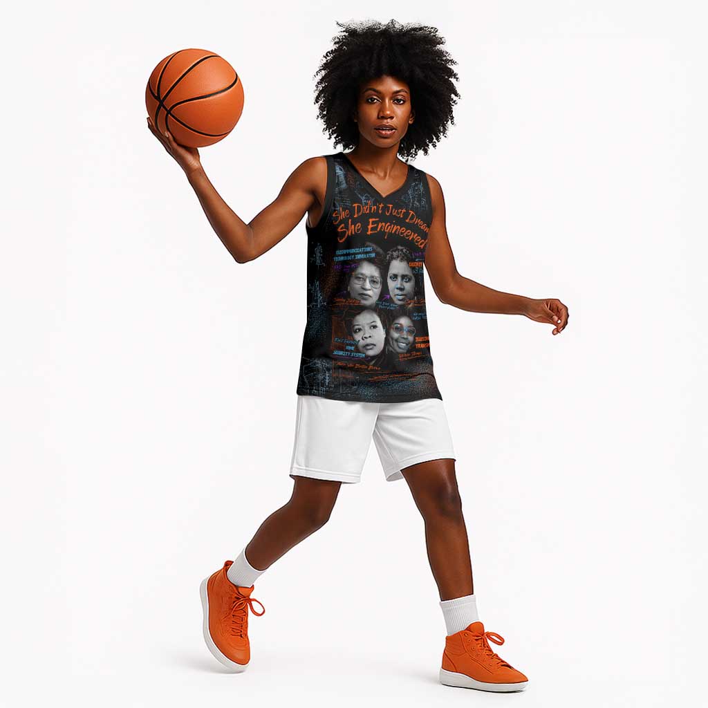 She Didn't Just Dream She Engineered Basketball Jersey Trailblazing Black Women Innovators - African Pride