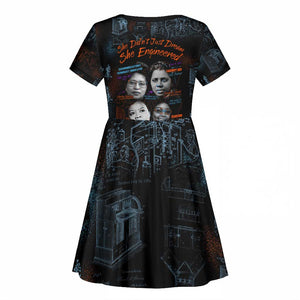 She Didn't Just Dream She Engineered Kid Short Sleeve Dress Trailblazing Black Women Innovators - African Pride