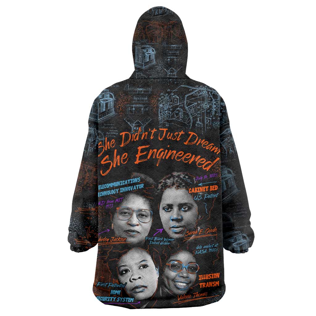 She Didn't Just Dream She Engineered Kid Wearable Blanket Hoodie Trailblazing Black Women Innovators - African Pride