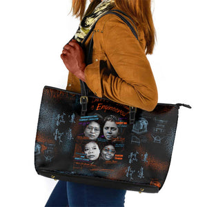 She Didn't Just Dream She Engineered Leather Tote Bag Trailblazing Black Women Innovators - African Pride