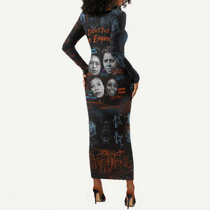 She Didn't Just Dream She Engineered Long Sleeve Bodycon Dress Trailblazing Black Women Innovators - African Pride