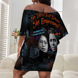 She Didn't Just Dream She Engineered Off Shoulder Short Dress Trailblazing Black Women Innovators - African Pride