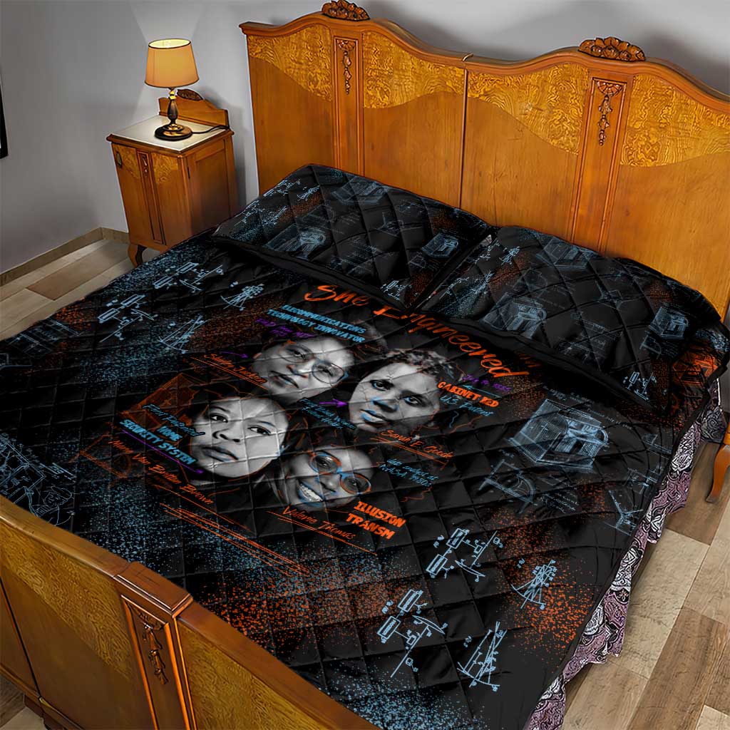 She Didn't Just Dream She Engineered Quilt Bed Set Trailblazing Black Women Innovators - African Pride