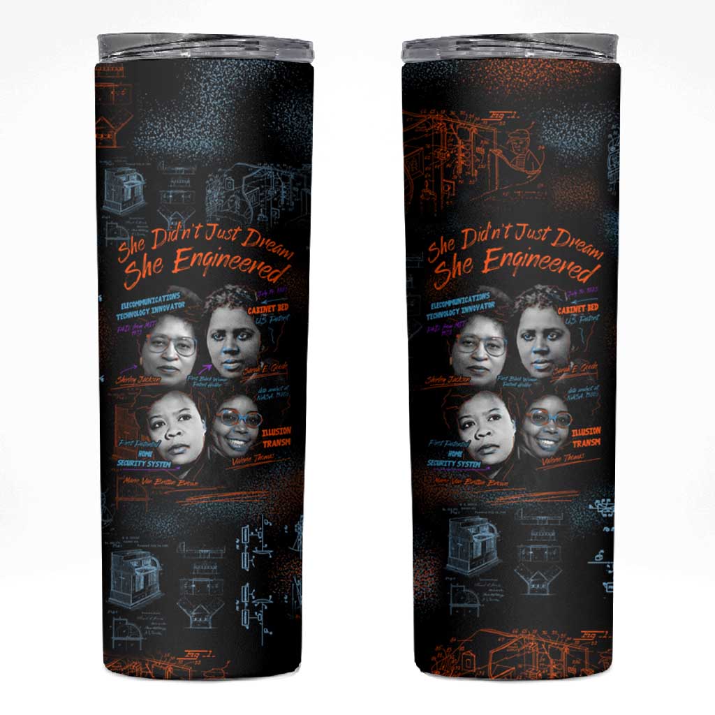 She Didn't Just Dream She Engineered Skinny Tumbler Trailblazing Black Women Innovators - African Pride