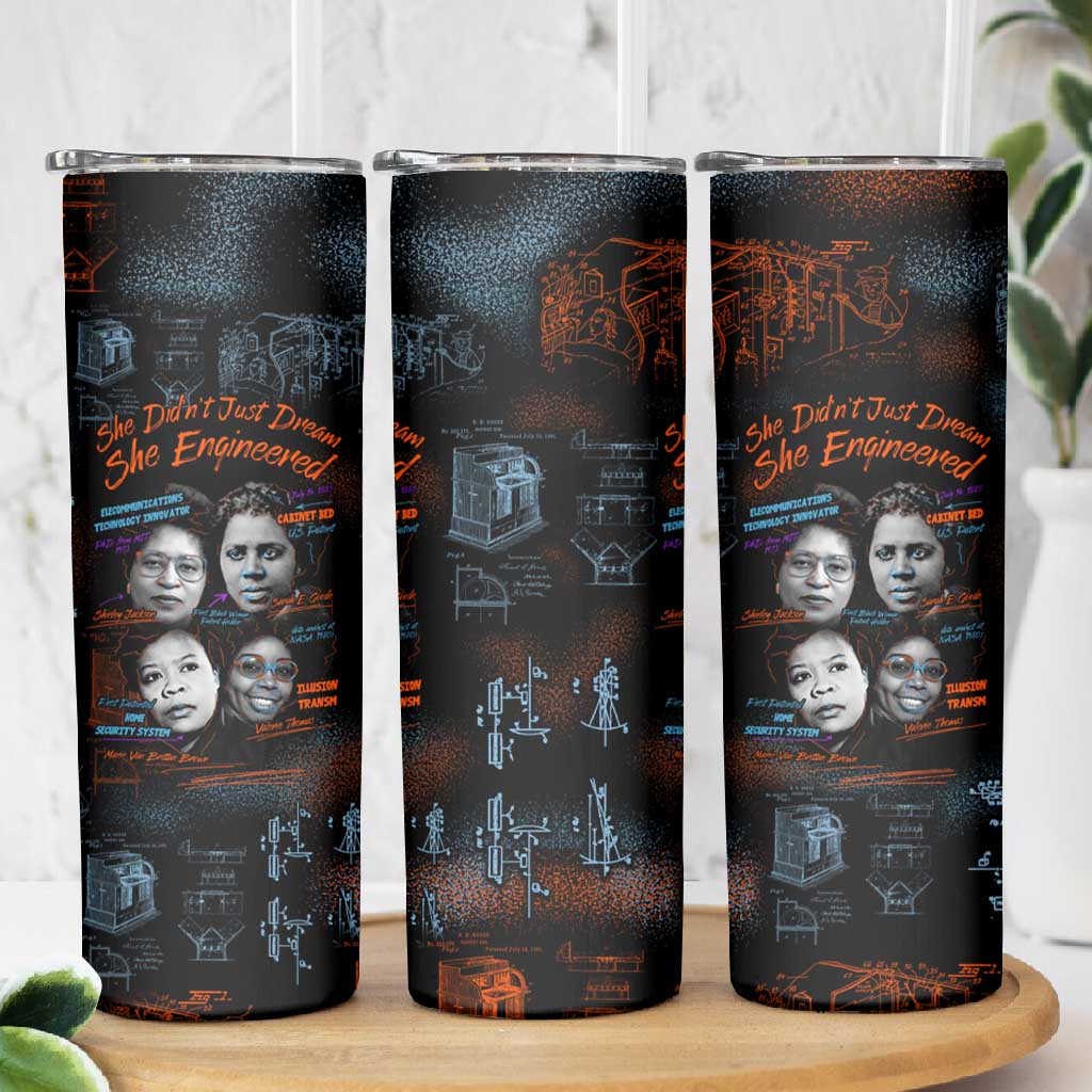 She Didn't Just Dream She Engineered Skinny Tumbler Trailblazing Black Women Innovators - African Pride