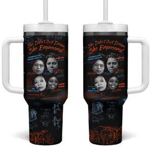 She Didn't Just Dream She Engineered Tumbler With Handle Trailblazing Black Women Innovators - African Pride