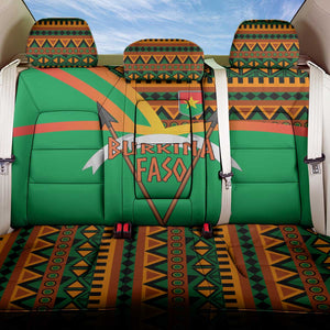 Burkina Faso Heritage Back Car Seat Cover Tribal Spears and National Emblem - African Pride