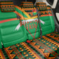Burkina Faso Heritage Back Car Seat Cover Tribal Spears and National Emblem - African Pride