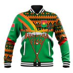 Burkina Faso Heritage Baseball Jacket Tribal Spears and National Emblem - African Pride