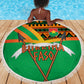 Burkina Faso Heritage Beach Blanket Tribal Spears and National Emblem - African Pride