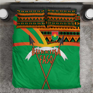 Burkina Faso Heritage Bedding Set Tribal Spears and National Emblem - African Pride