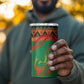 Burkina Faso Heritage 4 in 1 Can Cooler Tumbler Tribal Spears and National Emblem - African Pride