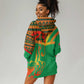 Burkina Faso Heritage Hoodie Dress Tribal Spears and National Emblem - African Pride