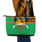 Burkina Faso Heritage Leather Tote Bag Tribal Spears and National Emblem - African Pride