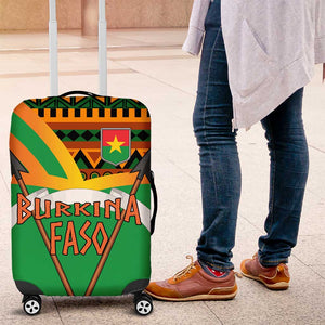 Burkina Faso Heritage Luggage Cover Tribal Spears and National Emblem - African Pride
