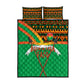 Burkina Faso Heritage Quilt Bed Set Tribal Spears and National Emblem - African Pride