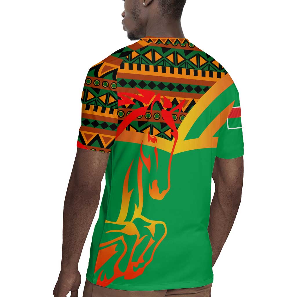 Burkina Faso Heritage Rugby Jersey Tribal Spears and National Emblem - African Pride