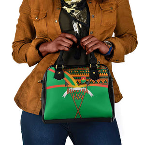 Burkina Faso Heritage Shoulder Handbag Tribal Spears and National Emblem - African Pride