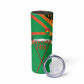 Burkina Faso Heritage Skinny Tumbler Tribal Spears and National Emblem - African Pride