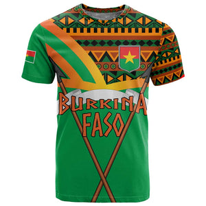 Burkina Faso Heritage T shirt Tribal Spears and National Emblem - African Pride