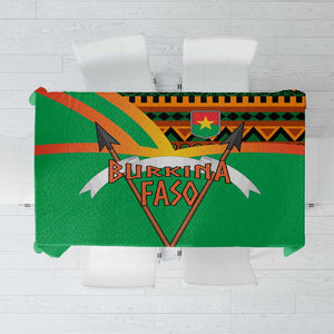 Burkina Faso Heritage Tablecloth Tribal Spears and National Emblem - African Pride