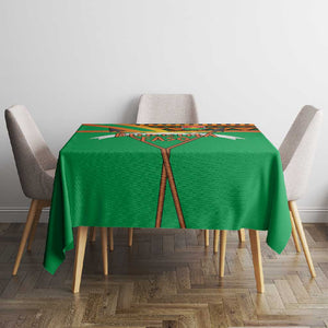 Burkina Faso Heritage Tablecloth Tribal Spears and National Emblem - African Pride