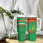 Burkina Faso Heritage Tumbler With Handle Tribal Spears and National Emblem - African Pride