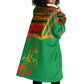 Burkina Faso Heritage Wearable Blanket Hoodie Tribal Spears and National Emblem - African Pride