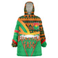 Burkina Faso Heritage Wearable Blanket Hoodie Tribal Spears and National Emblem - African Pride
