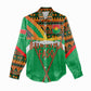 Burkina Faso Heritage Women Casual Shirt Tribal Spears and National Emblem - African Pride