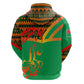 Burkina Faso Heritage Zip Hoodie Tribal Spears and National Emblem - African Pride