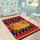 Burkina Faso Area Rug Kente Flag Red Green Blue Geometric - African Pride