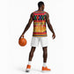 Burkina Faso Basketball Jersey Kente Flag Red Green Blue Geometric - African Pride