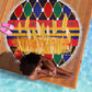 Burkina Faso Beach Blanket Kente Flag Red Green Blue Geometric - African Pride