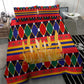 Burkina Faso Bedding Set Kente Flag Red Green Blue Geometric - African Pride