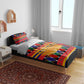 Burkina Faso Bedding Set Kente Flag Red Green Blue Geometric - African Pride