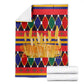 Burkina Faso Blanket Kente Flag Red Green Blue Geometric - African Pride