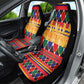 Burkina Faso Car Seat Cover Kente Flag Red Green Blue Geometric - African Pride