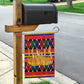 Burkina Faso Garden Flag Kente Flag Red Green Blue Geometric - African Pride