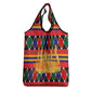 Burkina Faso Grocery Bag Kente Flag Red Green Blue Geometric - African Pride