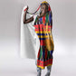 Burkina Faso Hooded Blanket Kente Flag Red Green Blue Geometric - African Pride