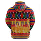 Burkina Faso Hoodie Kente Flag Red Green Blue Geometric - African Pride