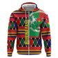 Burkina Faso Hoodie Kente Flag Red Green Blue Geometric - African Pride