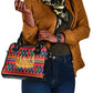 Burkina Faso Shoulder Handbag Kente Flag Red Green Blue Geometric - African Pride