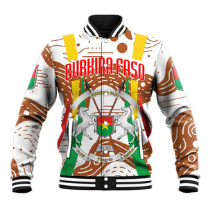 Burkina Faso Rising Horse Baseball Jacket Golden Harvest and National Pride - African Pride