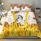 Burkina Faso Rising Horse Bedding Set Golden Harvest and National Pride - African Pride
