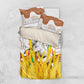 Burkina Faso Rising Horse Bedding Set Golden Harvest and National Pride - African Pride