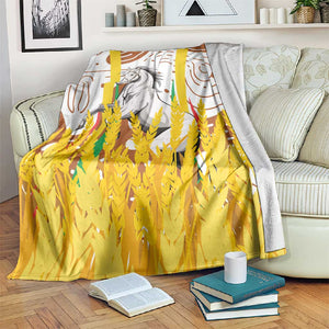 Burkina Faso Rising Horse Blanket Golden Harvest and National Pride - African Pride
